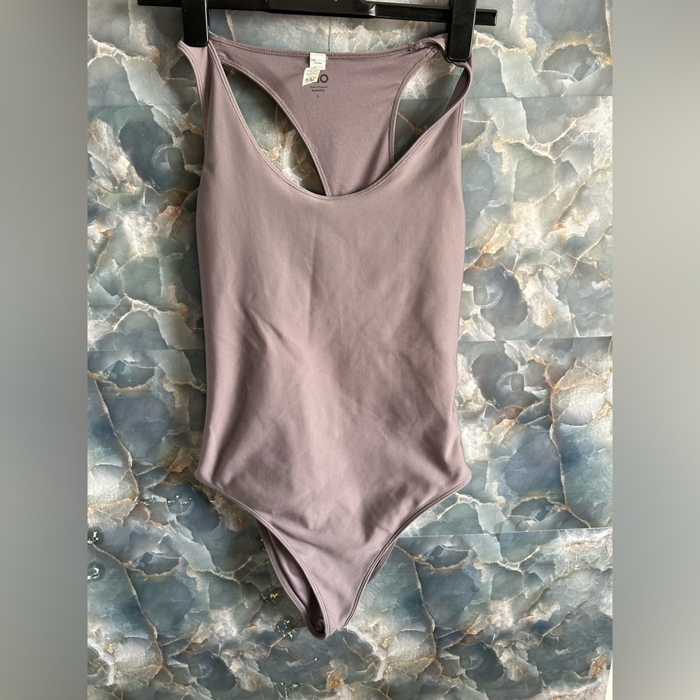 ALO Yoga Mauve Bodysuit  Size L